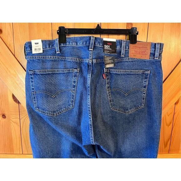 Levi's Premium 501 Jeans Blue Stretch Big &Tall Men's NWT RT$98 44x32 (2748) - Picture 7 of 10
